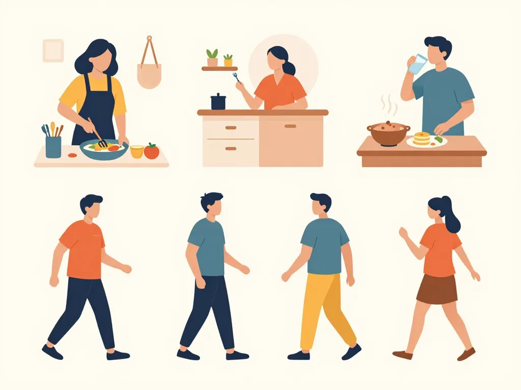 blune conseils minceur adoption habitudes saines illustration