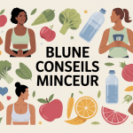 illustration blune conseils minceur bien-être routines saines