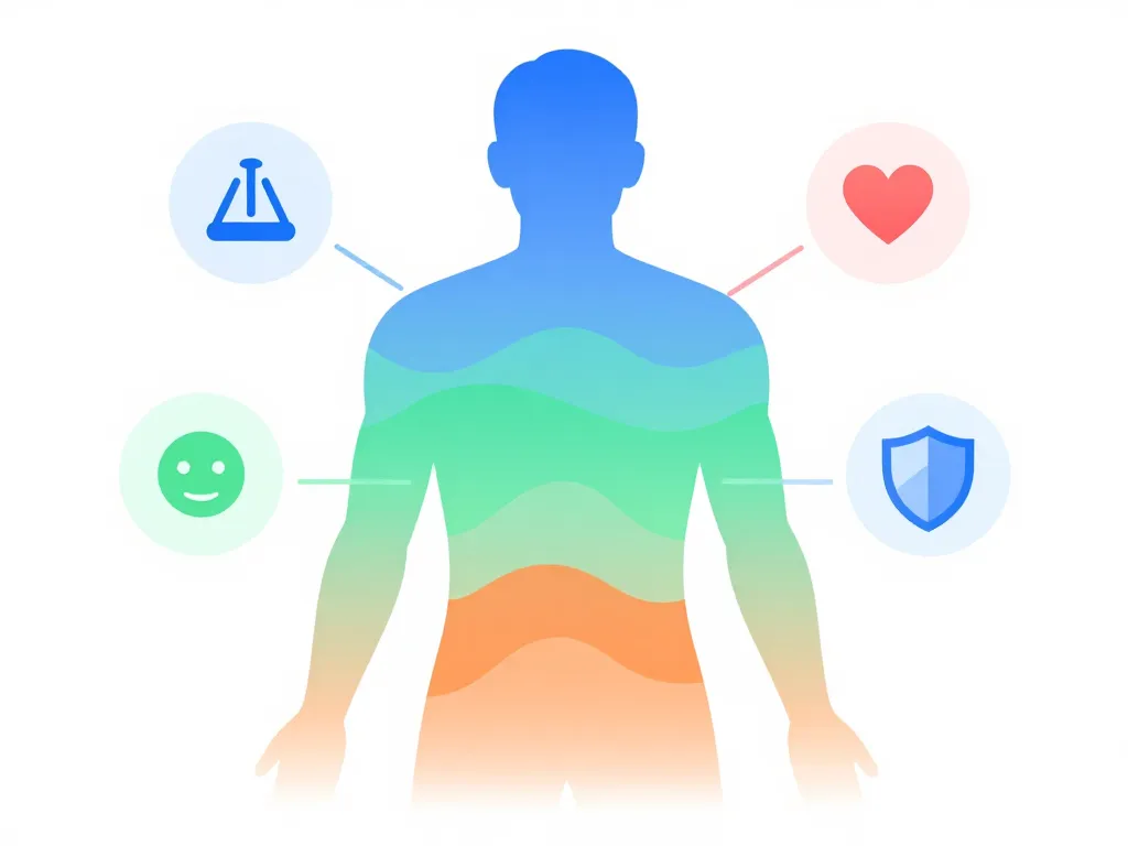 Carte émotionnelle du dos grandes régions et correspondances émotionnelles