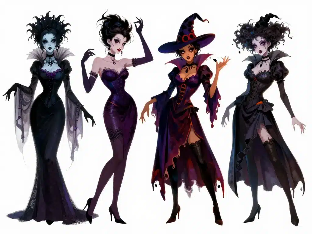 deguisement femme halloween original costumes styles variés