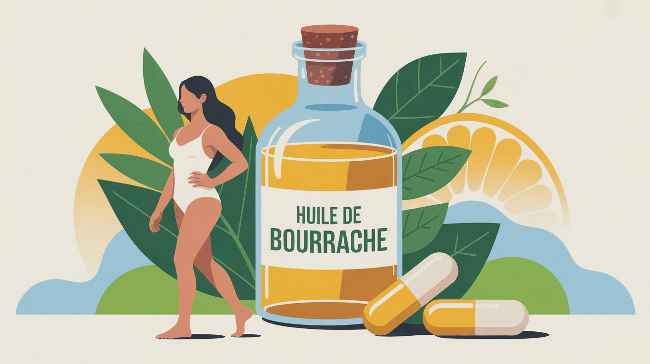 huile de bourrache et prise de poids illustration bien-être