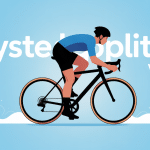 illustration kyste poplité et velo genou cycliste