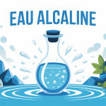 les 12 bienfaits de l eau alcaline carafe stylisée et minéraux