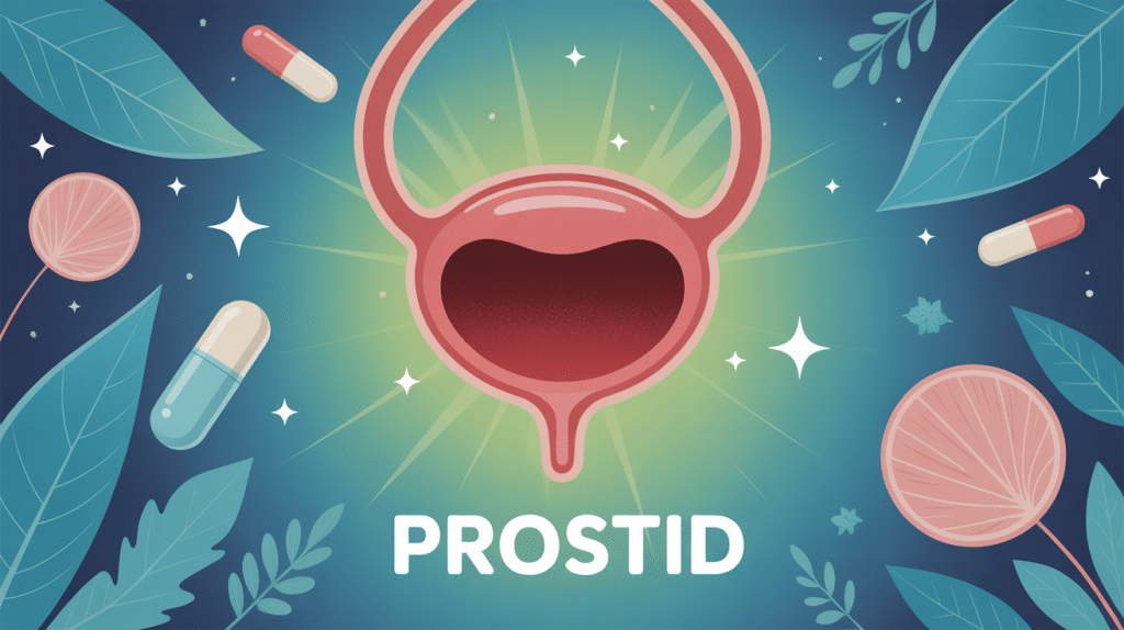 Illustration Prostid traitement prostate schématique
