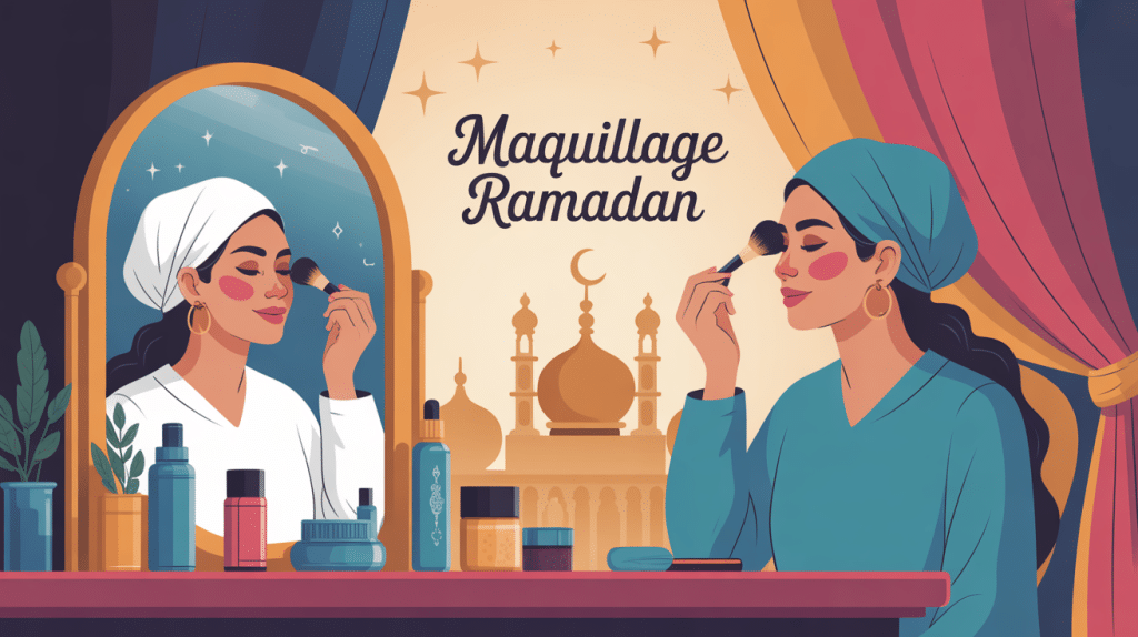 ramadan maquillage femme applique leger maquillage