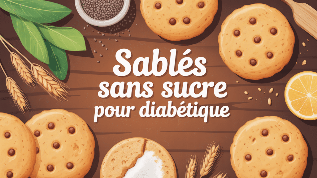 sablés sans sucre pour diabétique biscuits sains table ingrédients