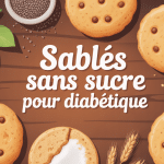 sablés sans sucre pour diabétique biscuits sains table ingrédients