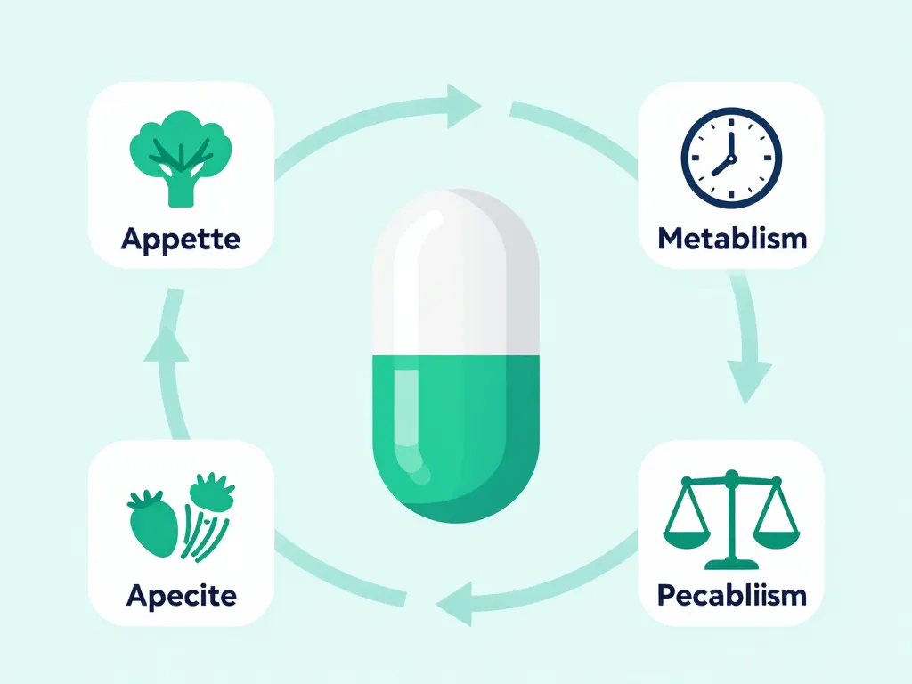 diagramme fonctionnement sanavorex métabolisme appétit