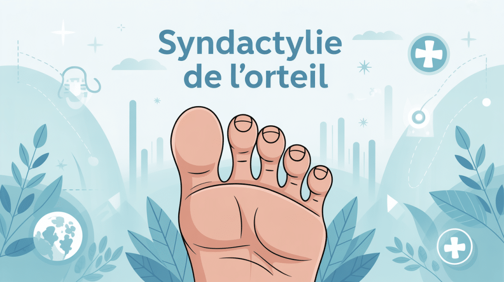 syndactylie orteil pansement pied illustration vectorielle