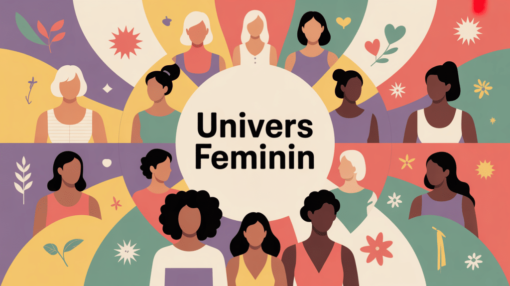 univers feminin diversité femmes illustration moderne