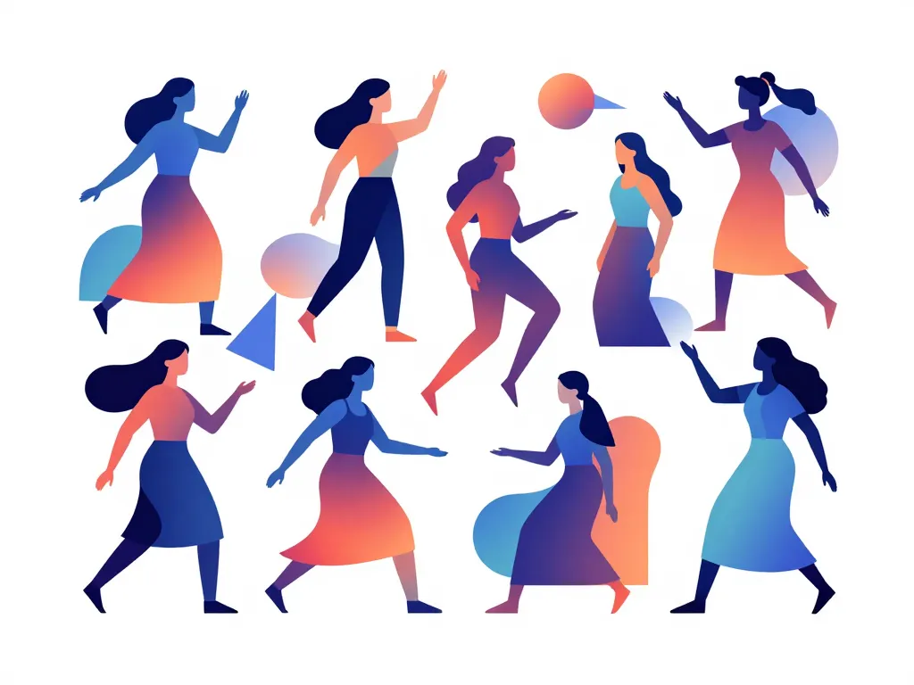 univers feminin liberté diversité illustration éditoriale