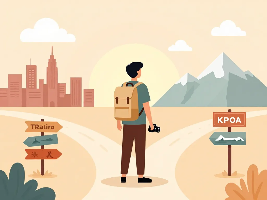 appareil photo voyage voyageur choix symbolique