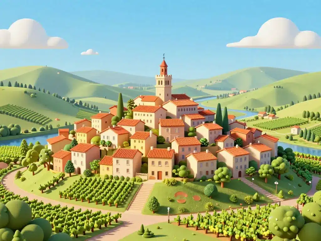 vue paysage beaumont de pertuis luberon