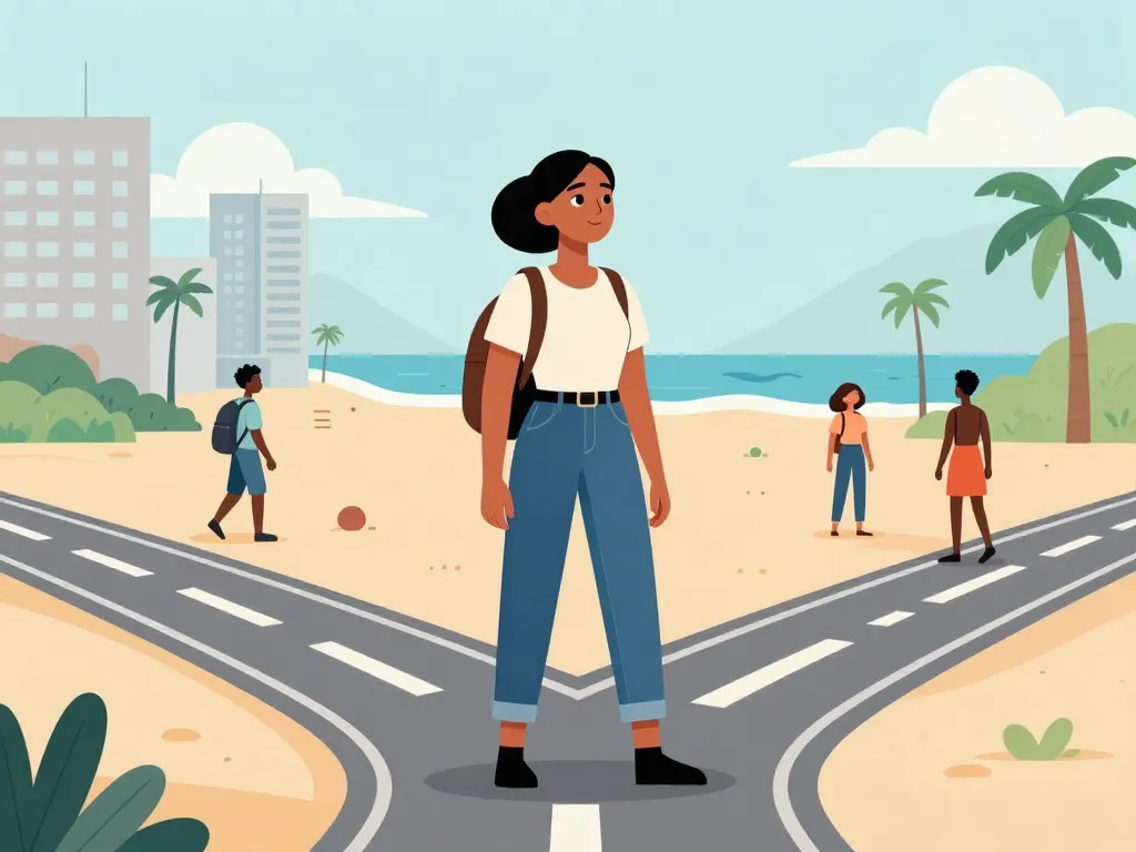 voyageuse cap vert femme sécurité vigilance paysages