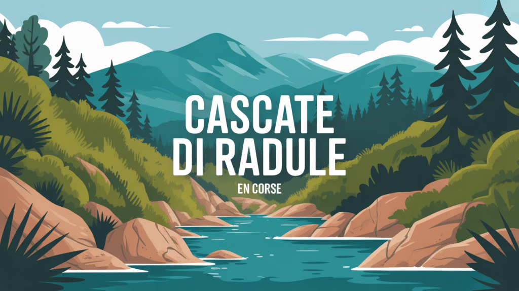 Illustration randonnée Cascate di Radule forêt vasques montagne