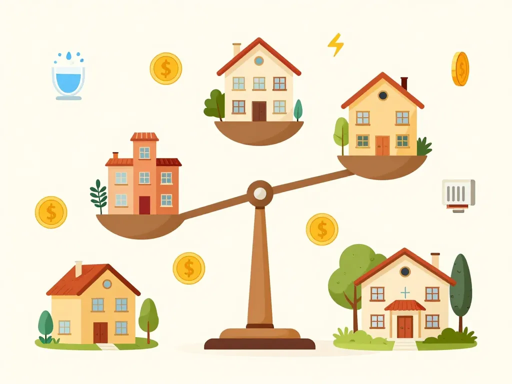 Illustration coût de la vie en Italie logement et charges