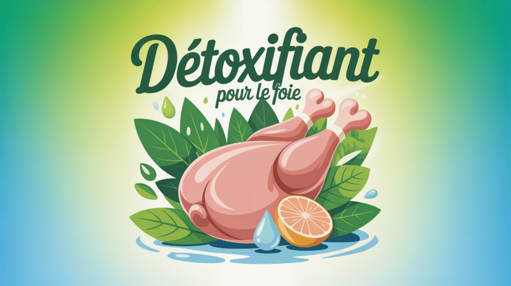 Détoxifiant pour le foie illustration vectorielle moderne