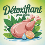Détoxifiant pour le foie illustration vectorielle moderne