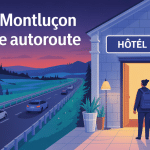 Voyageur cherchant hotel montluçon proche autoroute de nuit