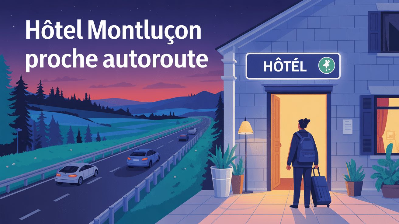 Voyageur cherchant hotel montluçon proche autoroute de nuit