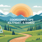 illustration coordonnées latitude 43.7715417 longitude 6.18982619999997 Provence