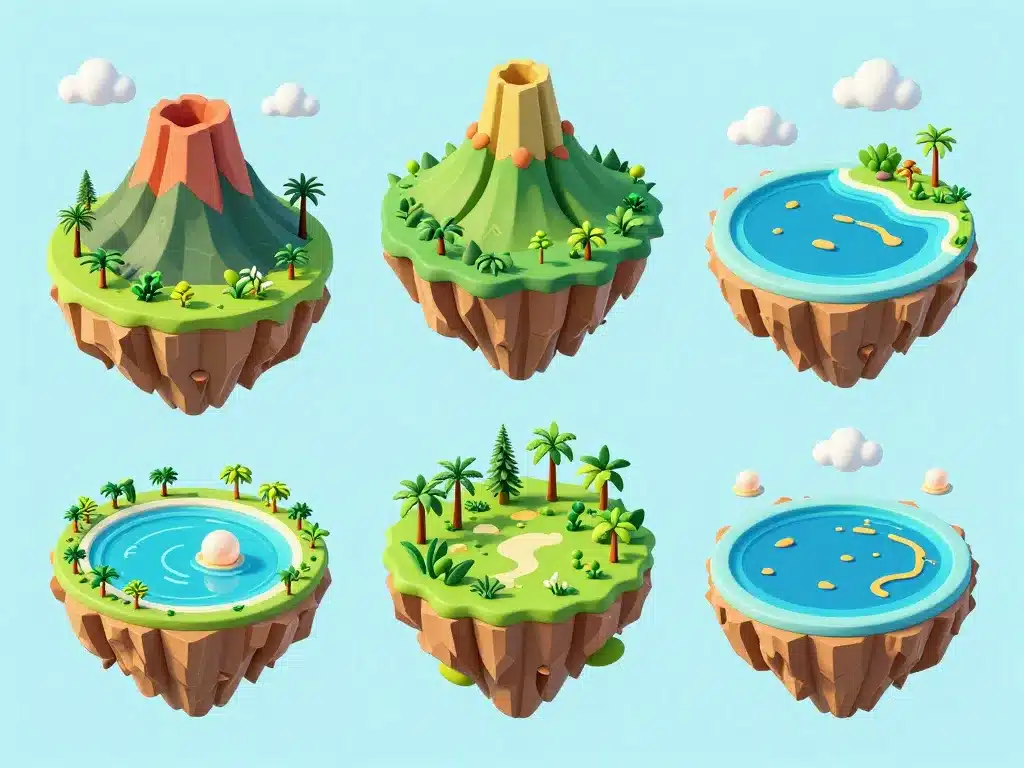 vue globale des 5 archipels de la polynésie française