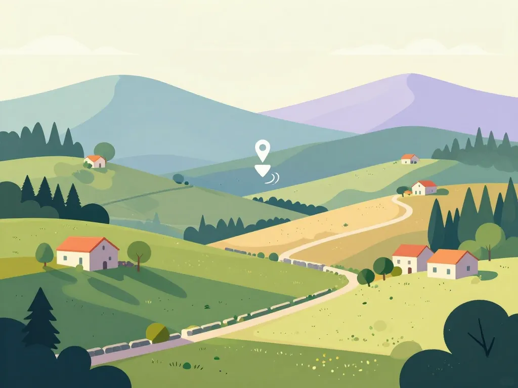 carte paysage rural latitude 43.7715417 longitude 6.18982619999997