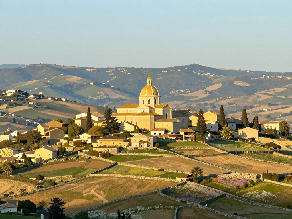 malte paysage rural terrasses villages campagne