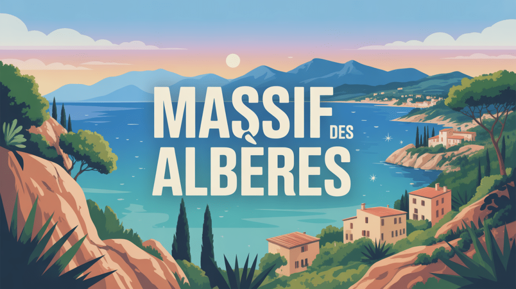 panorama massif des albères mer montagne villages catalans