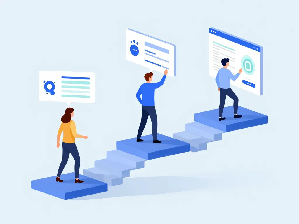 Illustration étapes déploiement merkatu.fr plateforme digitale