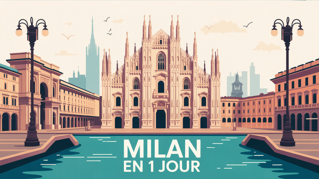 Illustration express milan visite 1 jour