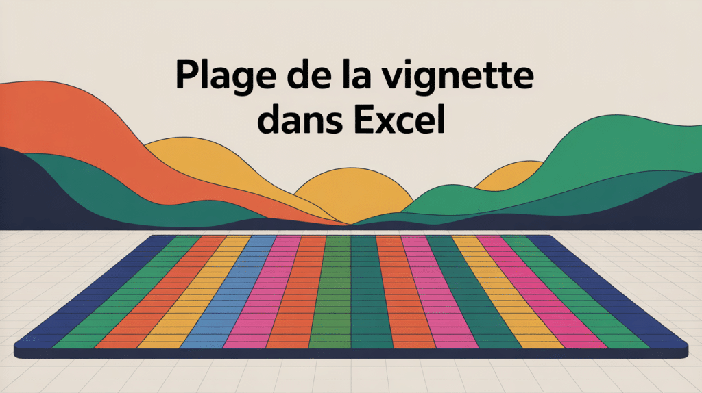 Illustration plage de la vignette dans Excel moderne