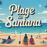 illustration estivale de la plage du santana
