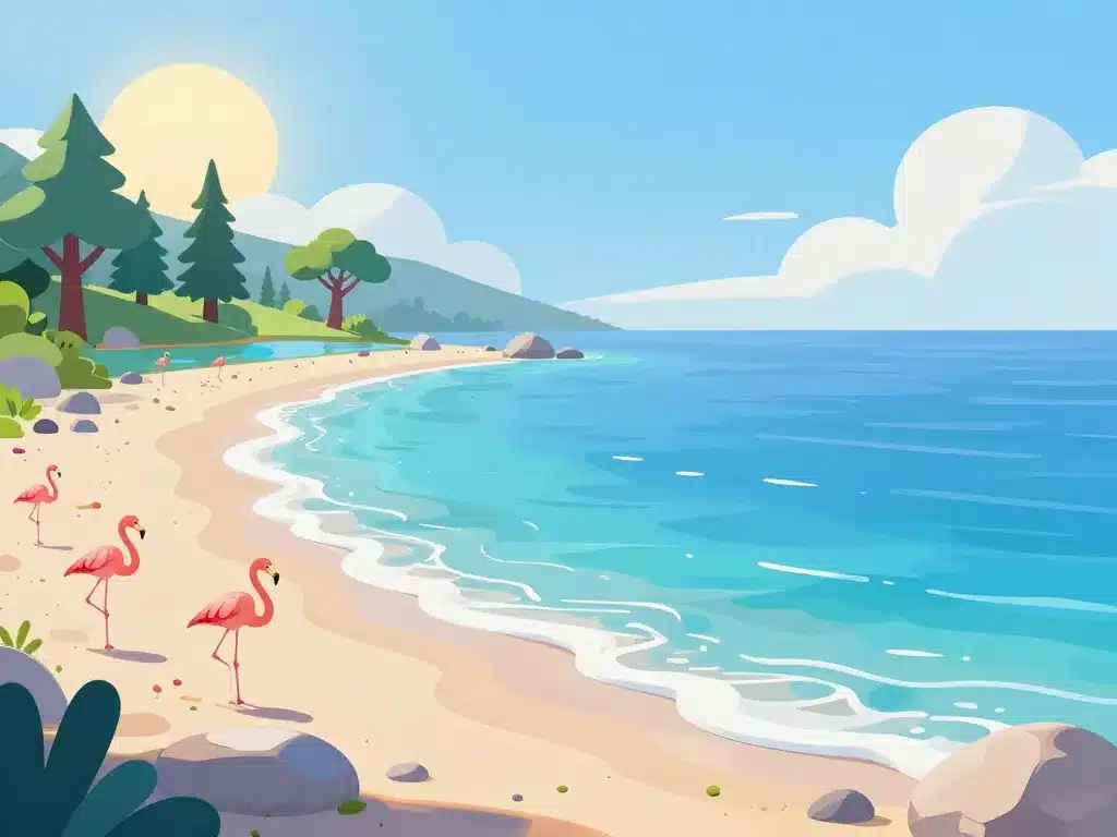 Plages et baie de Narte à Vlore Albanie nature