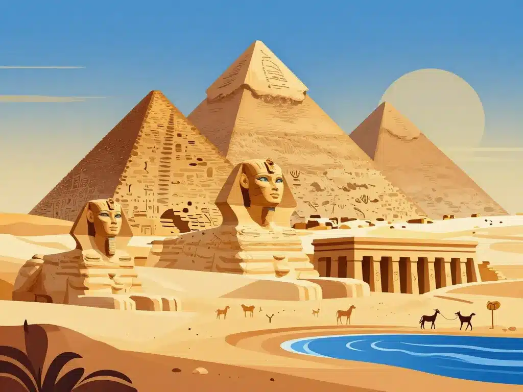 Que faire en Égypte illustration pyramides temples Nil