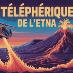téléphérique etna illustration panoramique