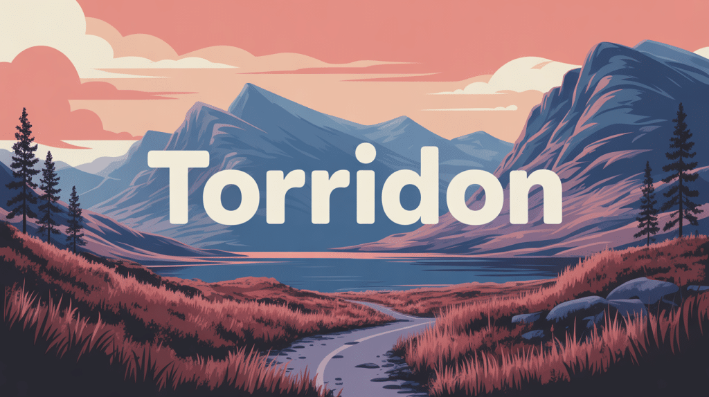 illustration torridon nature montagne