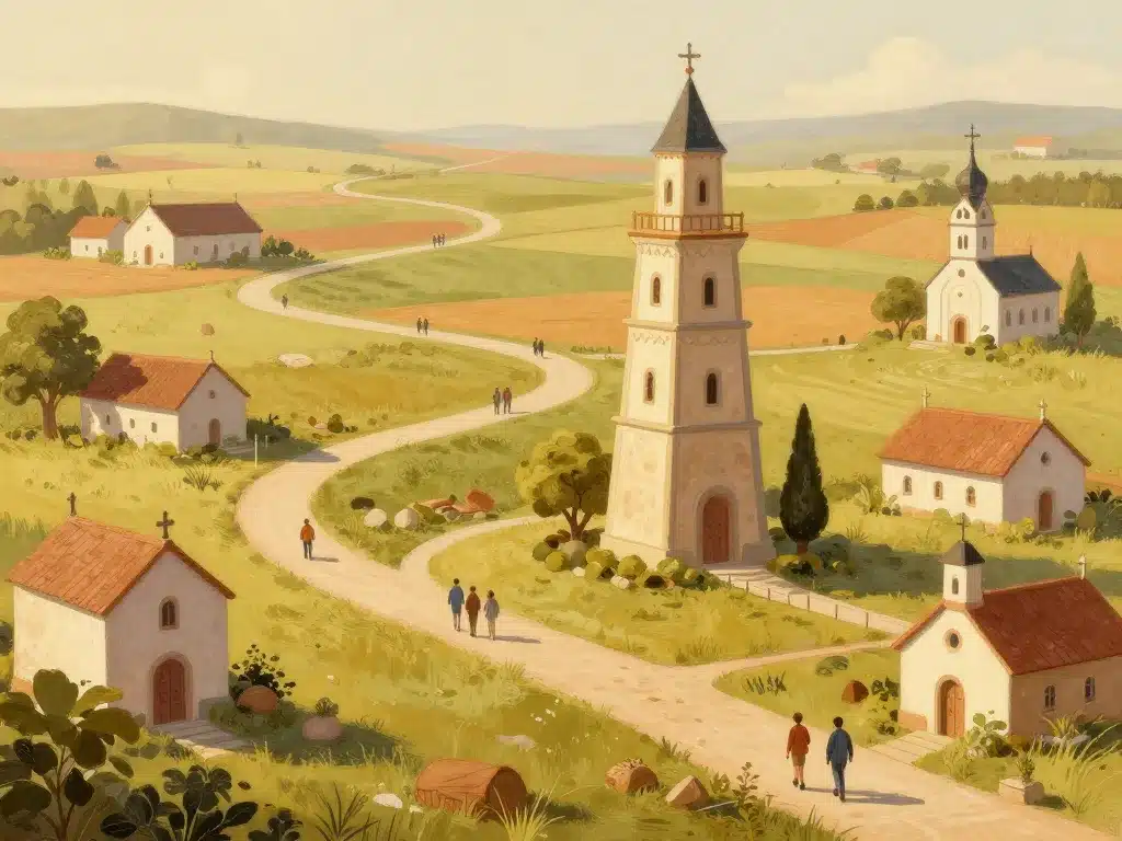 Paysage autour tour de Frasso découverte culture et nature