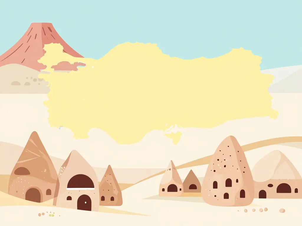 Schéma conceptuel des troglodytes Turquie et Cappadoce