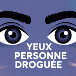 yeux d'une personne droguée signe à repérer illustration