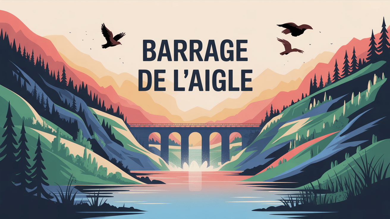illustration du barrage de l aigle dans la vallée de la Dordogne