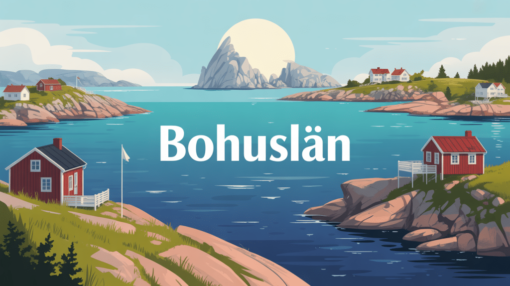 illustration bohuslän paysage granit mer îles