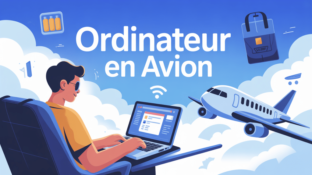 ordinateur avion passager sécurité batterie wifi