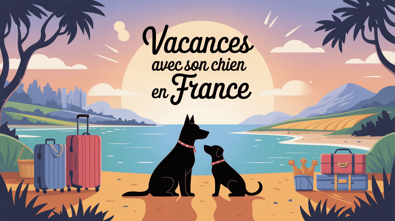 ou partir en vacances avec son chien en france illustration vacances chien paysage