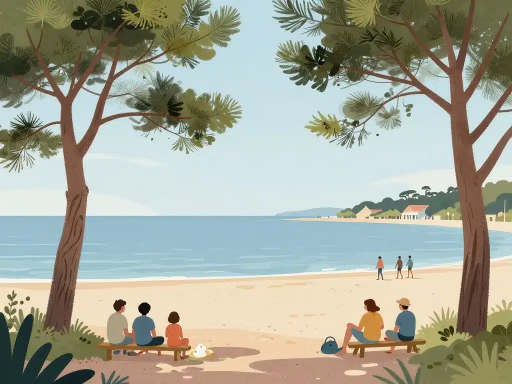 plage des arbousiers promenade nature arcachon