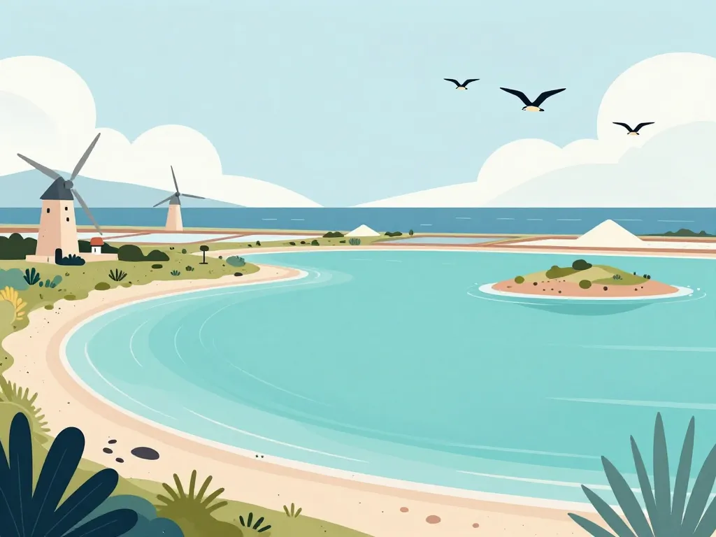 Lagon turquoise plage du Stagnone réserve naturelle