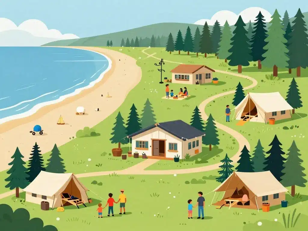 Plus grand camping de France régions principales