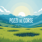 Illustration vectorielle pozzi corse montagne
