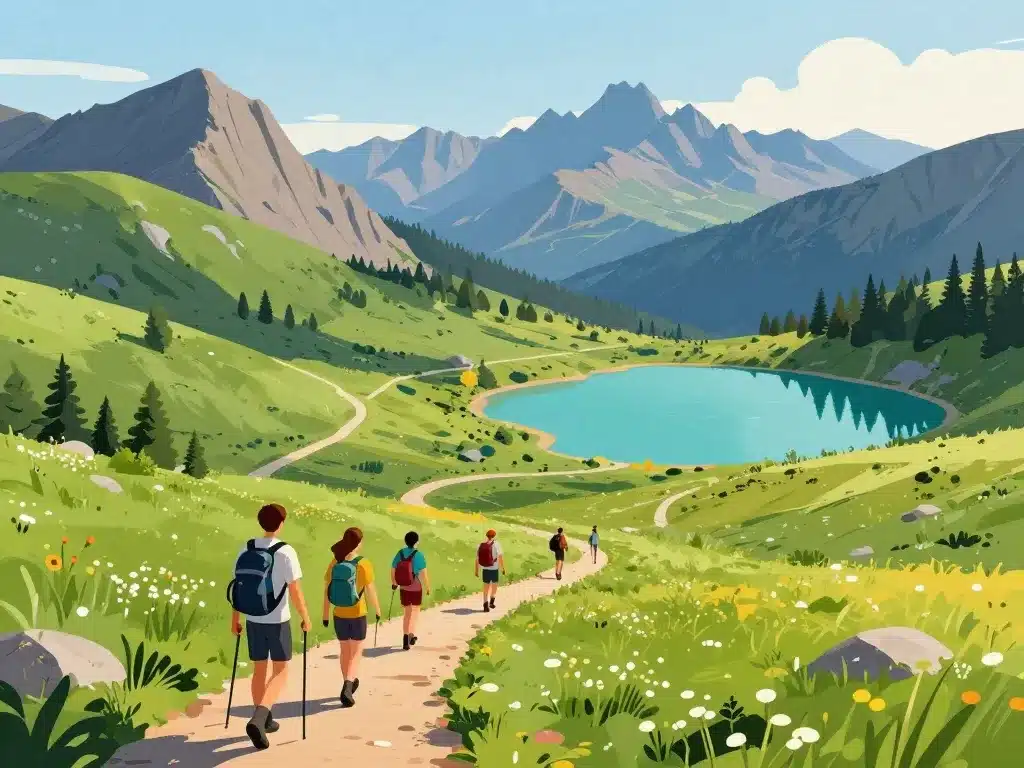 Paysages et itinéraires du tour du Beaufortin entre lacs et crêtes