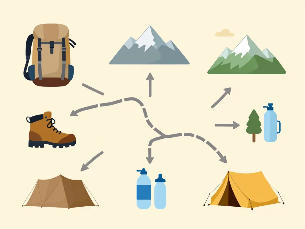Logistique et équipement pour le tour du Beaufortin en trek